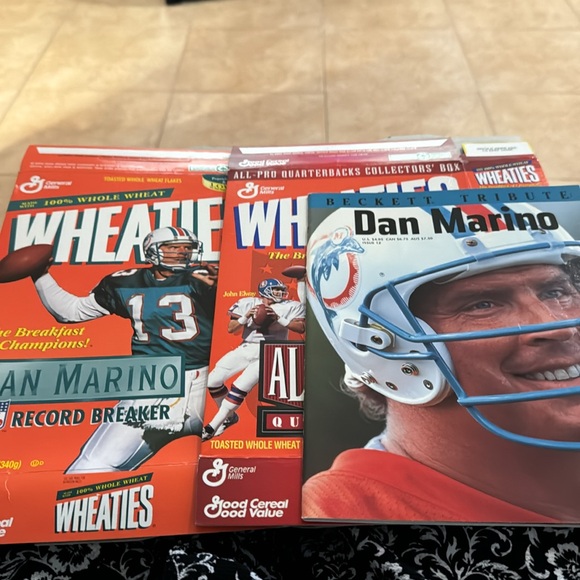 NFL Other - Dan Marino collection.  Wheaties boxes and Beckett Tribute